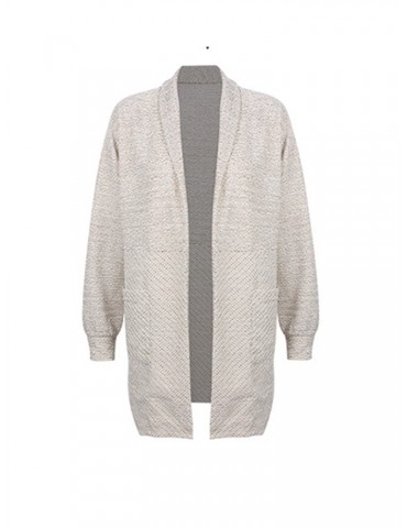 Knit Loose Casual Solid Color Cardigan