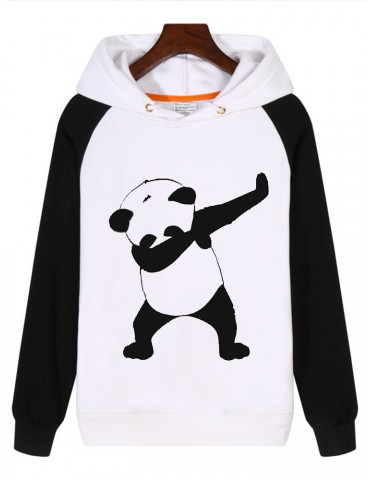 Casual Cartoon Print Hoodies for Women