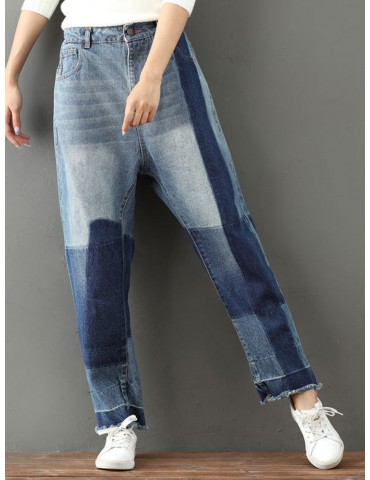 Casual Loose Ankle-length Women Jeans